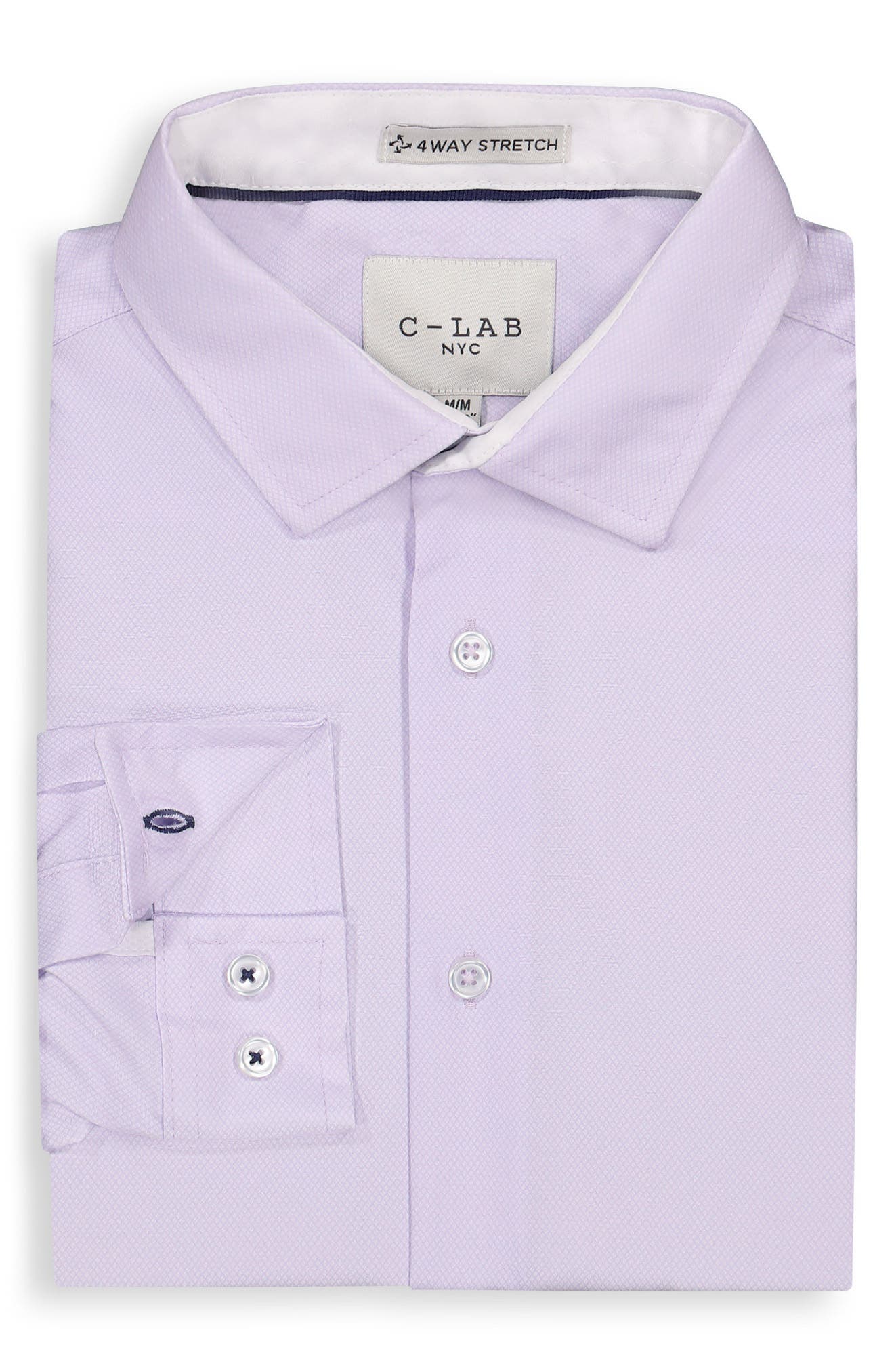 c-lab nyc dress shirts C-lab Nyc Men's Slim-Fit Mini-Check Dress Shirt