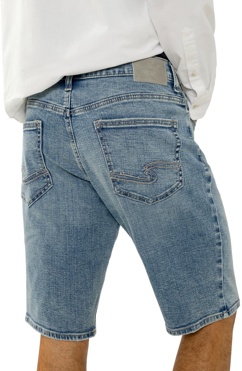 Silver Jeans Co. Zac Relaxed Fit Denim Shorts, Alternate, color, 