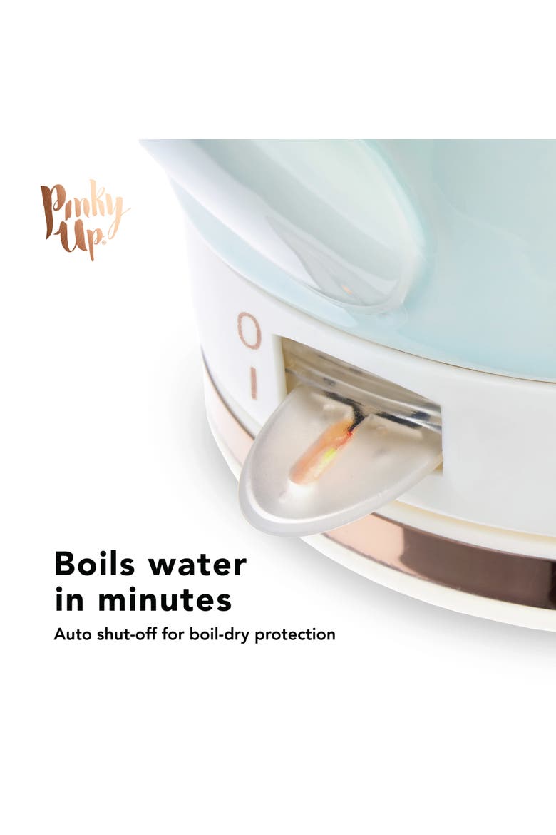 Noelle Ceramic Electric Tea Kettle, Alternate, color, Green