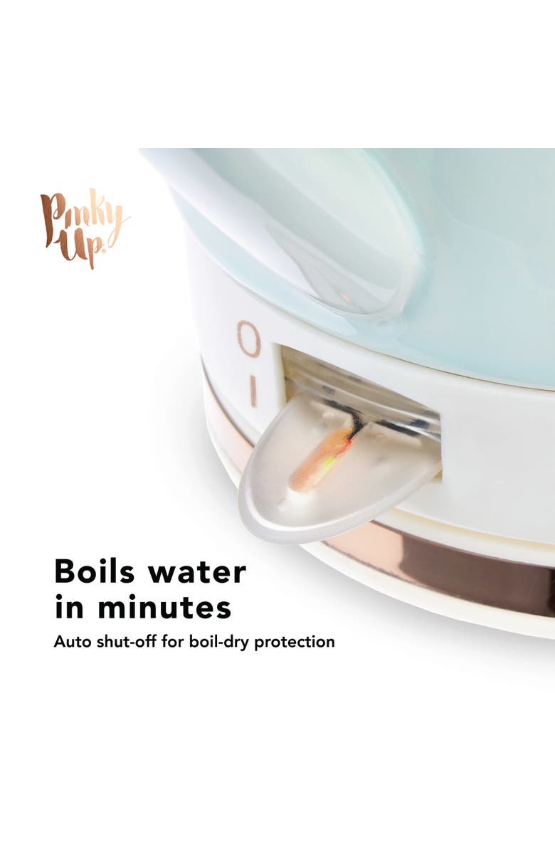 Pinky Up (Accessories) Noelle Ceramic Electric Tea Kettle, Alternate, color, Green