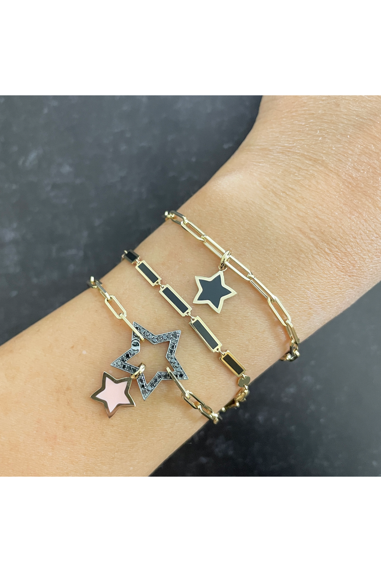 Pink Pearl Star Charm, Alternate, color, Pink Pearl