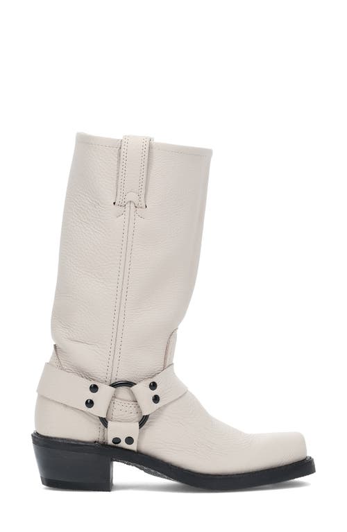 Frye Harness Square Toe Boot In Stone
