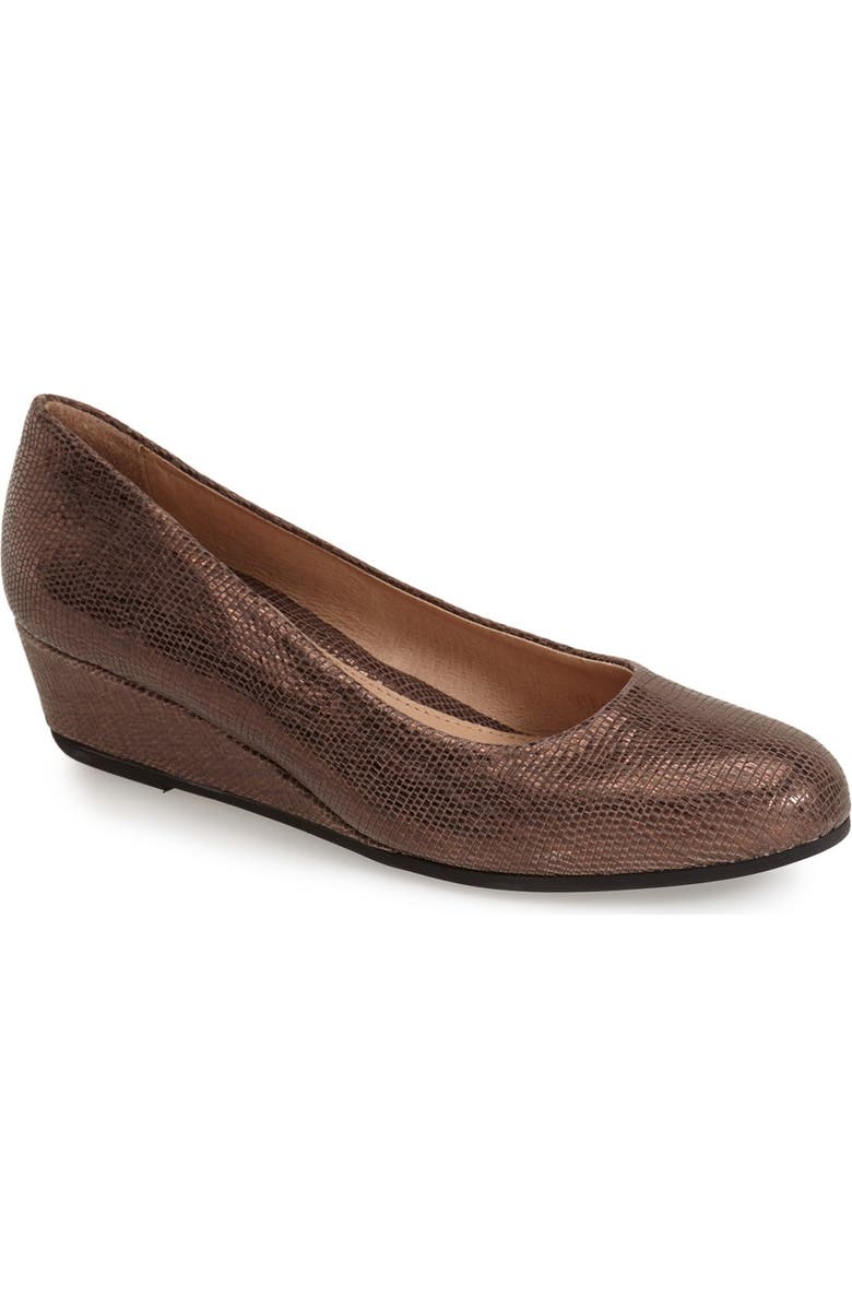 French Sole 'Gum Drop' Wedge Pump, Main, color,