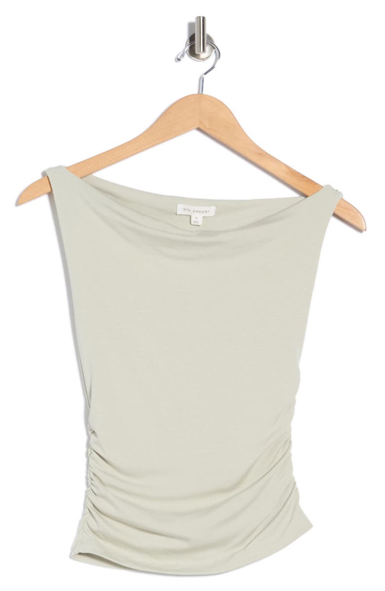 Blu Pepper Off The Shoulder Top, Main, color, Light Olive