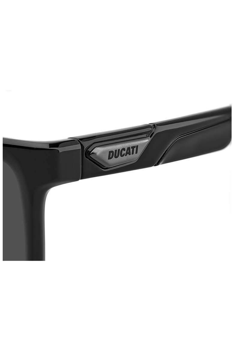 x Ducati Carduc 60mm Rectangular Sunglasses, Alternate, color, BLACK/ GREY