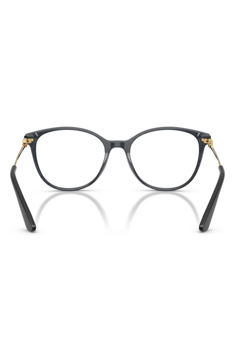 Dolce&Gabbana 54mm Butterfly Optical Glasses, Alternate, color, Lace Gray