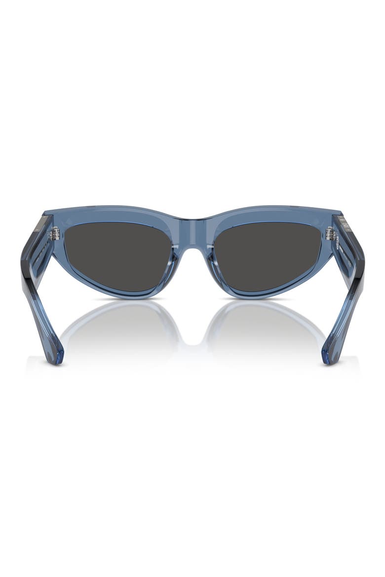 55mm Cat Eye Sunglasses, Alternate, color, BLUE