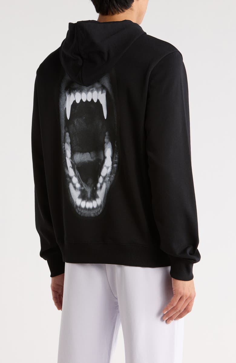 HUGO Dartchon Graphic Hoodie, Alternate, color, Black