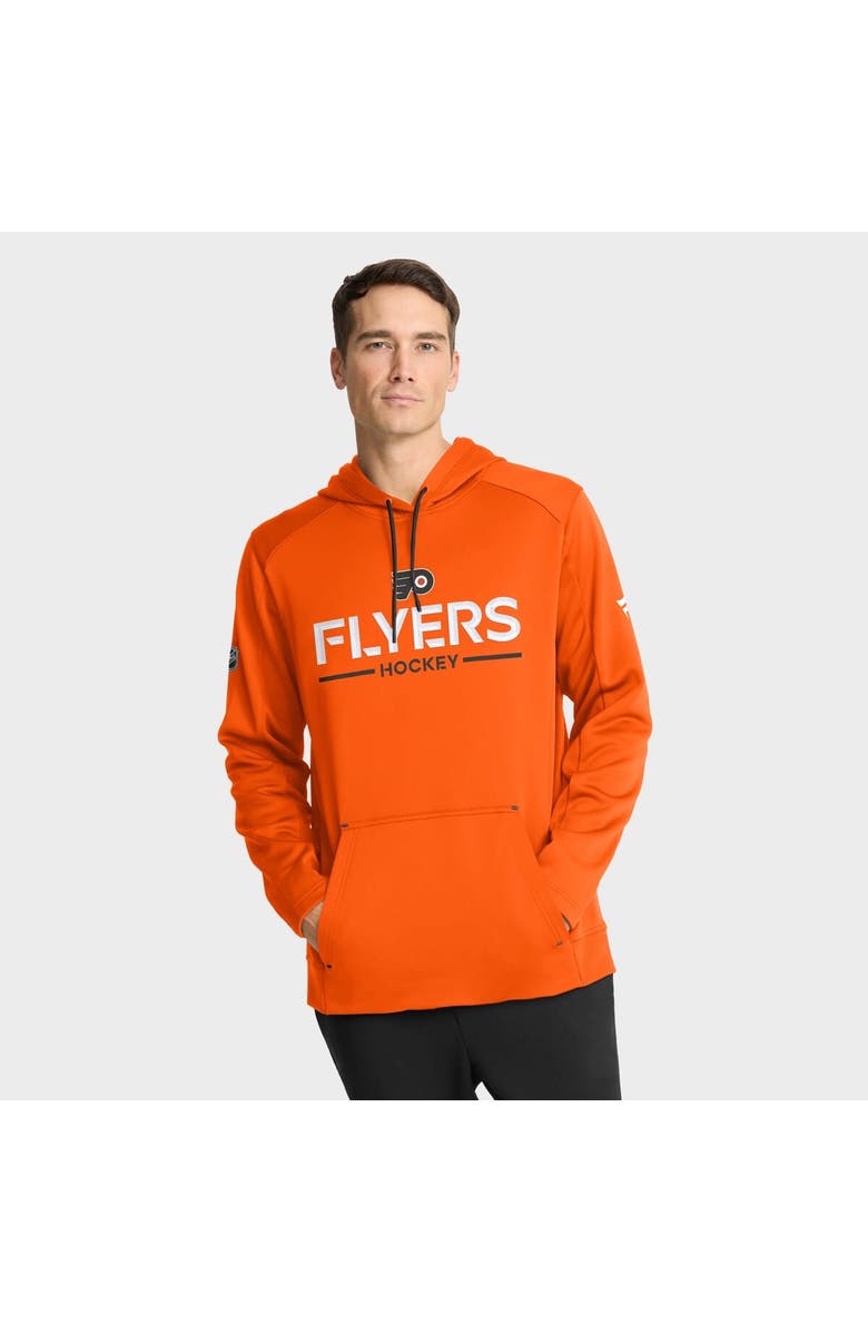 FANATICS Men's Fanatics Orange Philadelphia Flyers Authentic Pro Rink Hoodie, Main, color, Orange