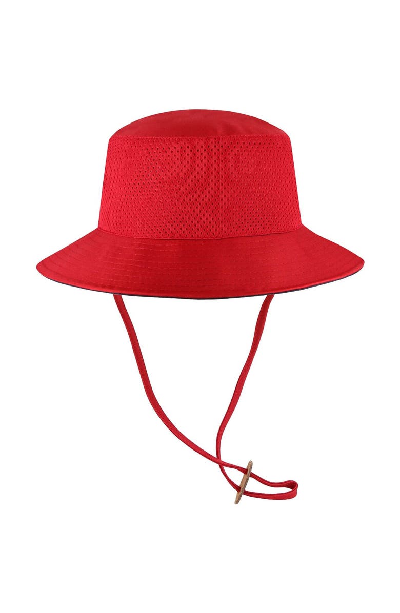 '47 Men's '47 Red Los Angeles Angels Panama Pail Bucket Hat, Alternate, color, 