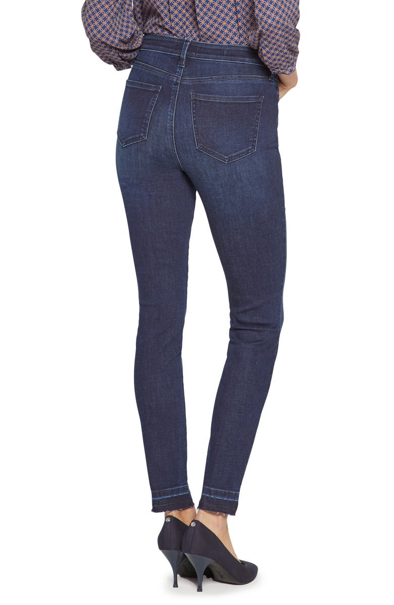 NYDJ Ami High Waist Release Hem Skinny Jeans, Alternate, color, Underground