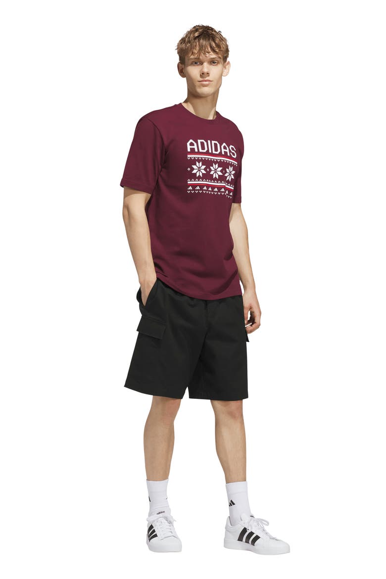 Holiday Graphic T-Shirt, Alternate, color, MAROON