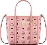 MCM Mini Toni Visetos Coated Canvas Top Handle Shopper Bag