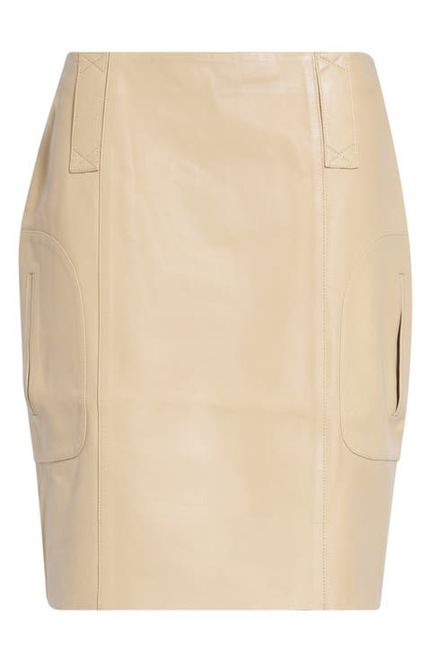 Miracla Leather Skirt