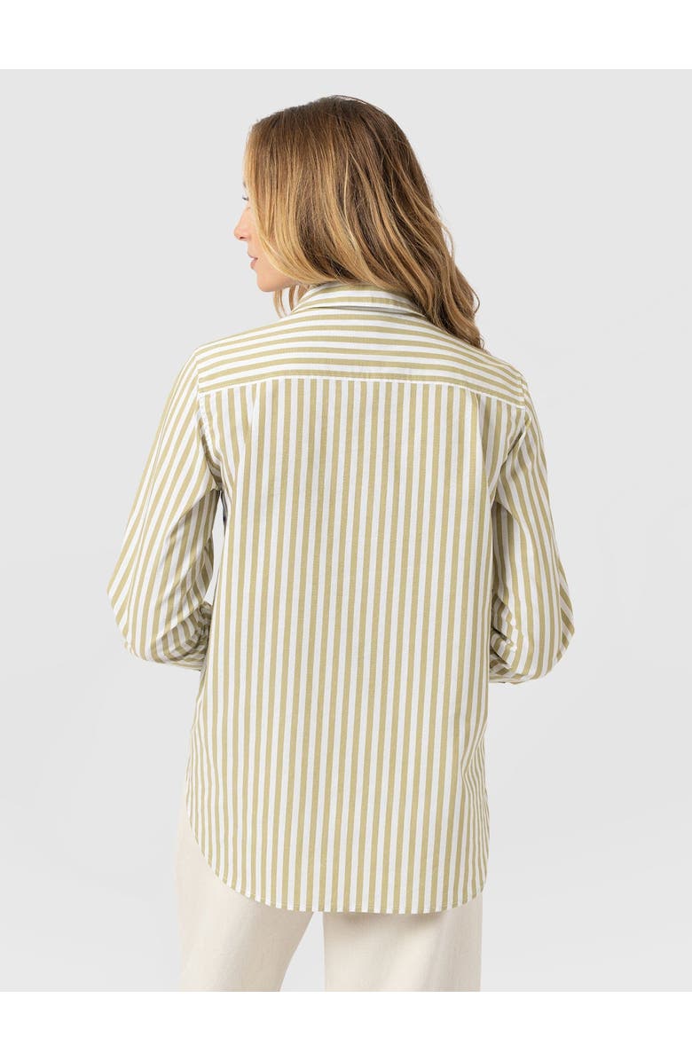 Saint + Sofia Anneliese Shirt, Alternate, color, Green Stripe