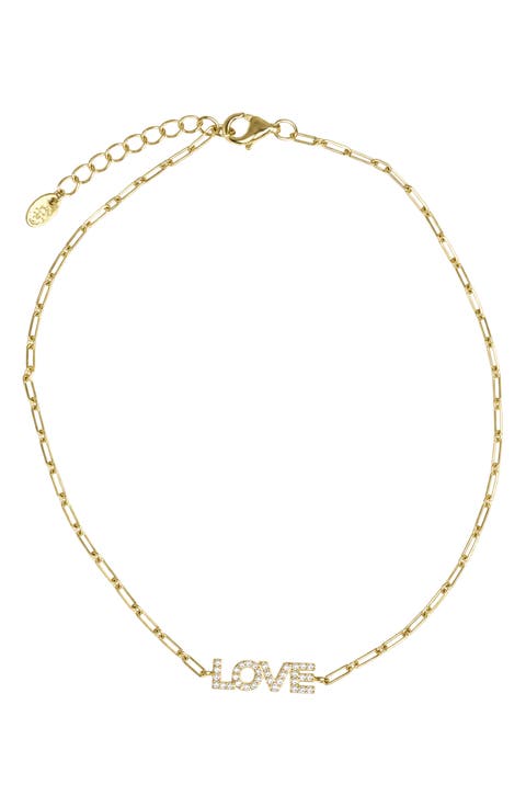 Love Pave Anklet