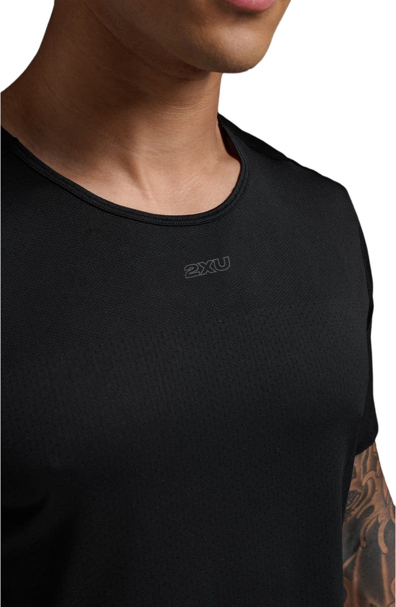 2XU Light Speed Tech Tee, Alternate, color, Black/Black Reflective