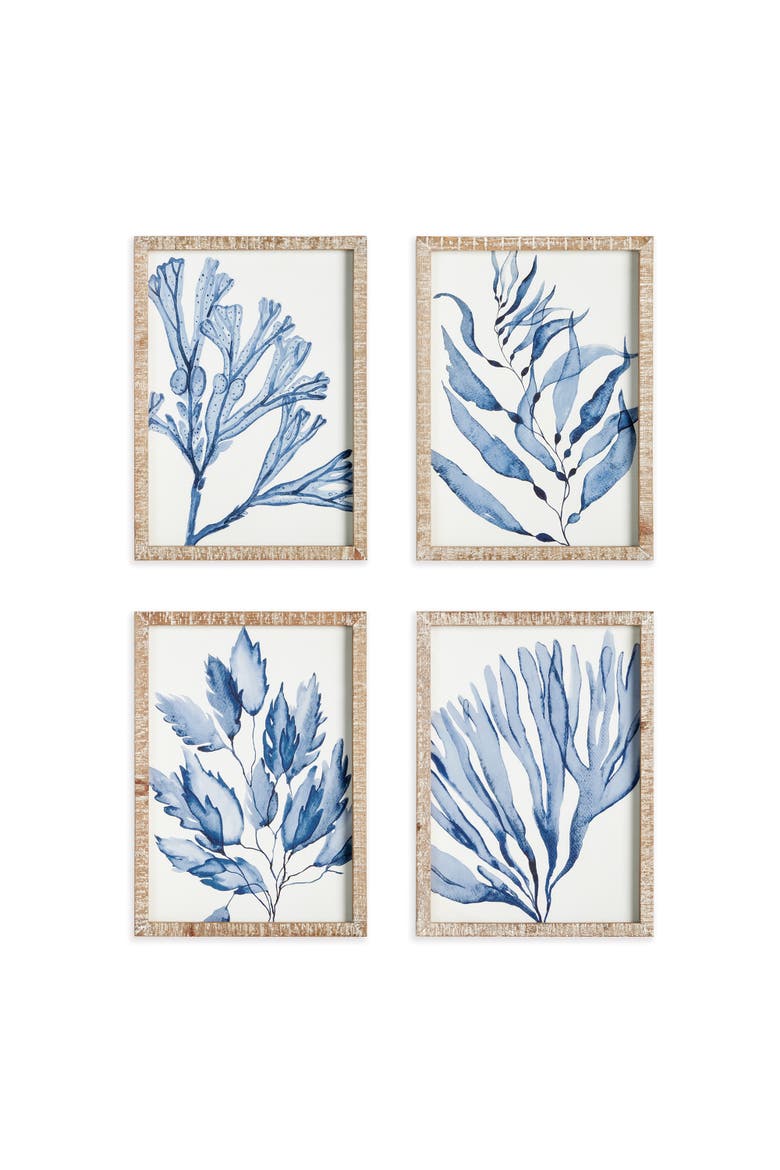 Marine Prints Set of 4, Main, color, White