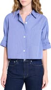 TWP Next Ex Crop Cotton Button-Up Shirt