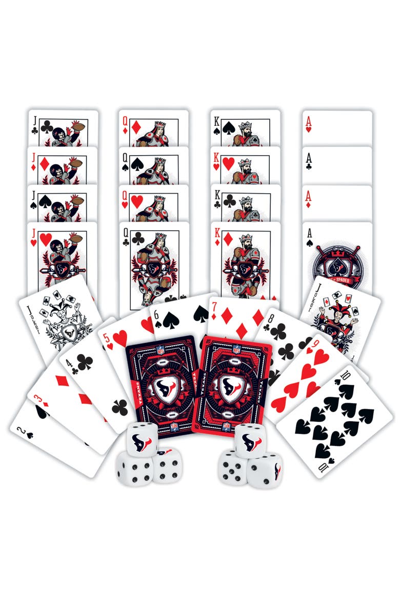 Houston Texans Playing Cards & Dice, Alternate, color, Multicolor