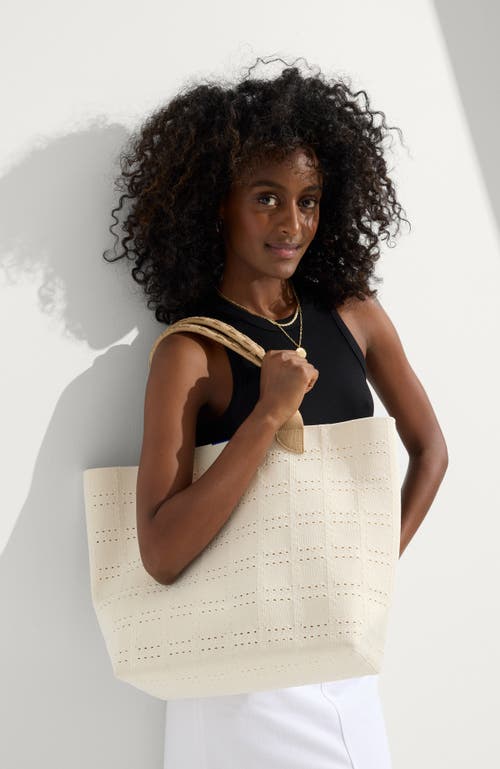 Rothys Rothy's The Lightweight Tote In Ivory Perf