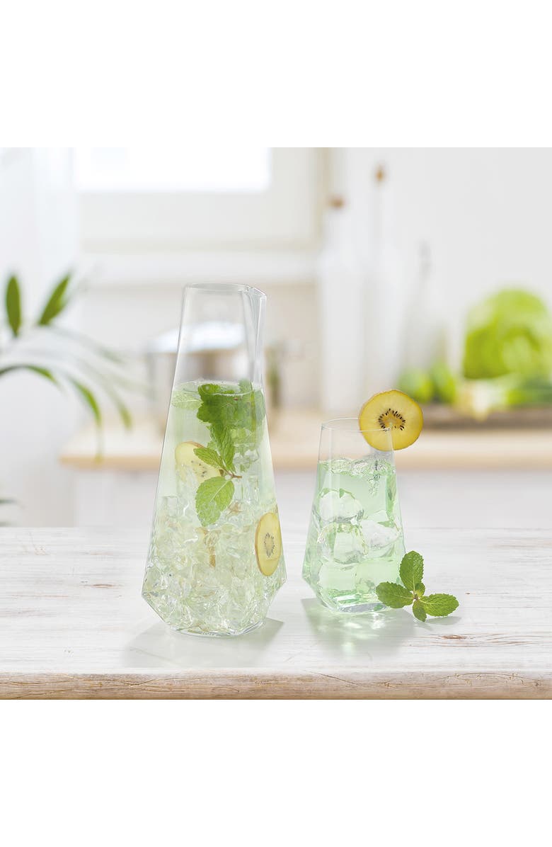 JoyJolt Infiniti Crystal Highball Glass - Set of 4, Alternate, color, Glass