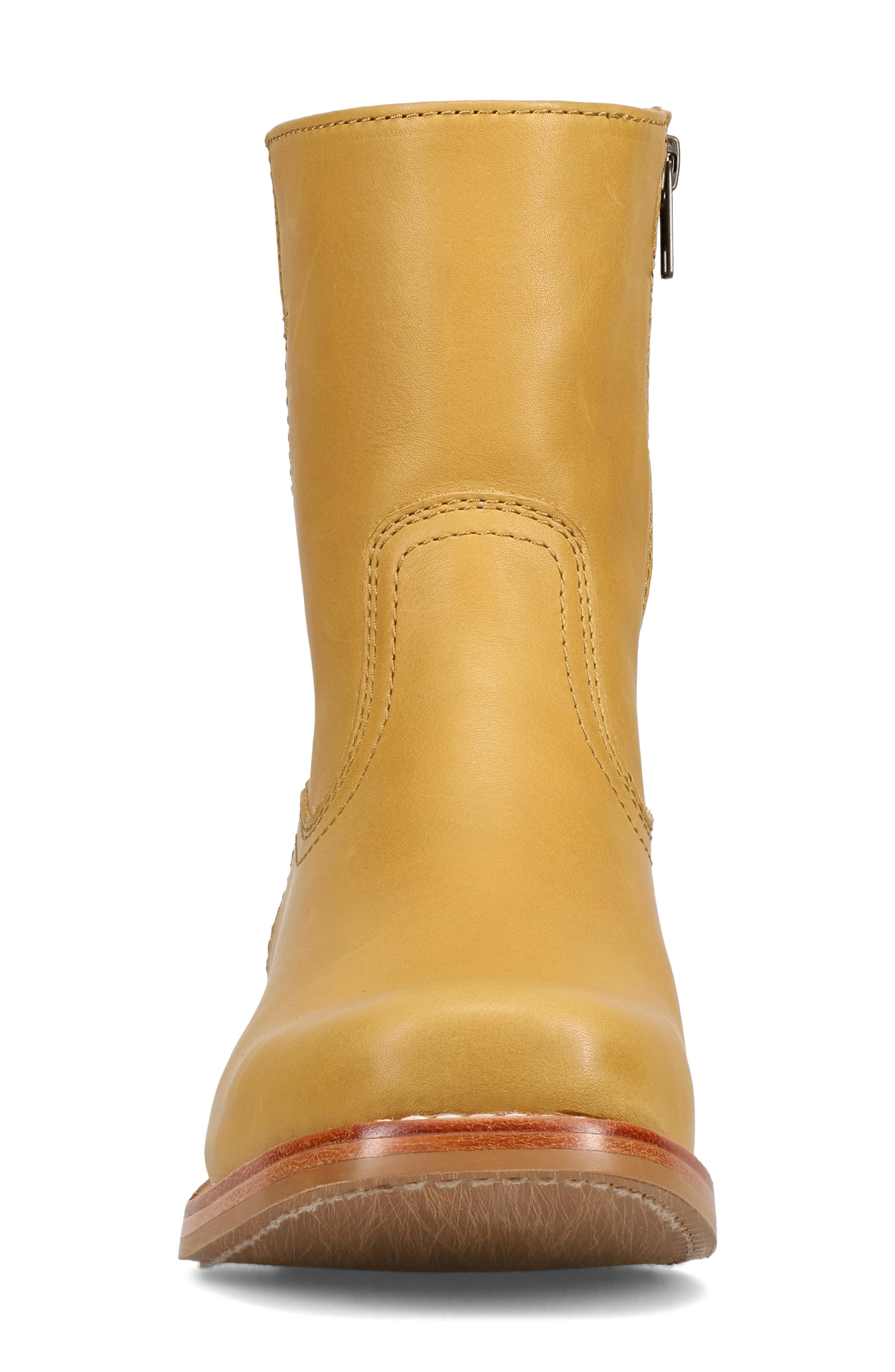 Frye Campus Leather Boot, Alternate, color, Banana