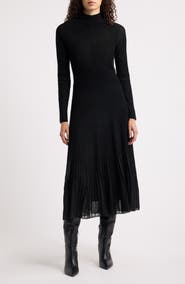 BOSS Felvetta Mock Neck Midi Dress