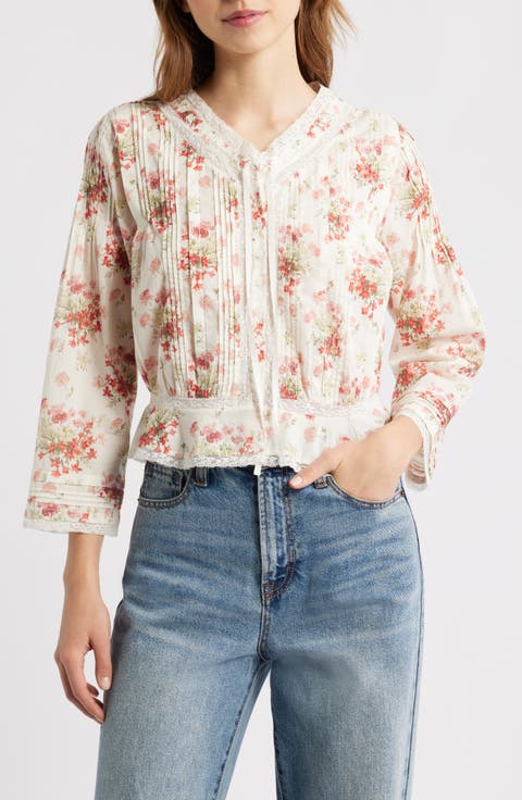 Hillock Floral Organic Cotton Voile Top
