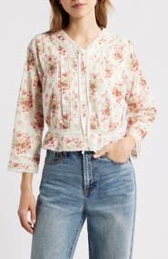 DÔEN Hillock Floral Organic Cotton Voile Top