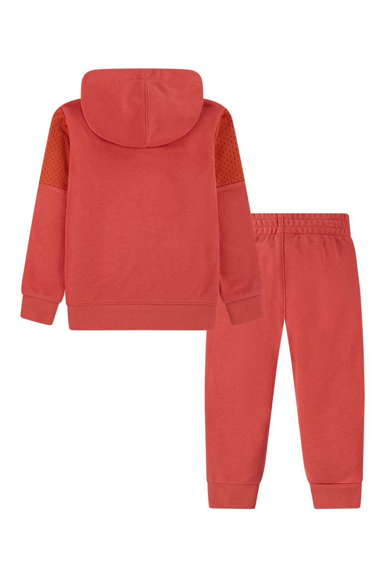 Kids' Off Court Flight Hoodie & Sweatpants Set, Alternate, color, LOBSTER