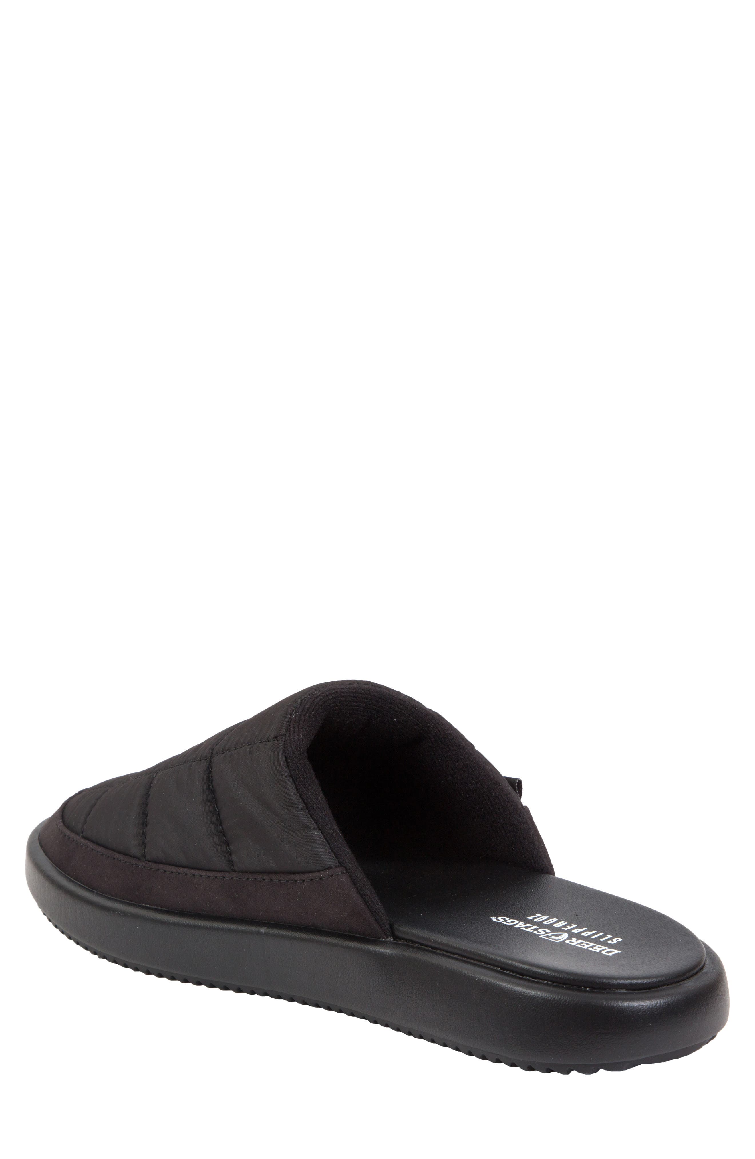 Oslo Scuff Slipper, Alternate, color, BLACK