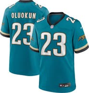 Nike Men's Nike Foye Oluokun Teal Jacksonville Jaguars Prowler Throwback Player Game Jersey
