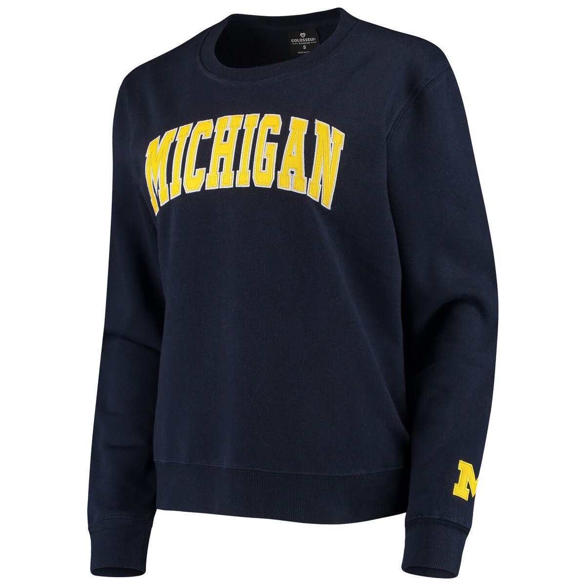 COLOSSEUM Women's Colosseum Navy Michigan Wolverines Campanile Pullover ...