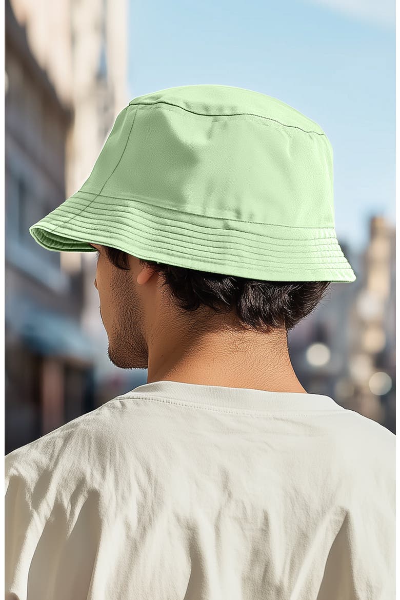 Mens Lil Alien Cotton Bucket Hat, Alternate, color, Turf Green