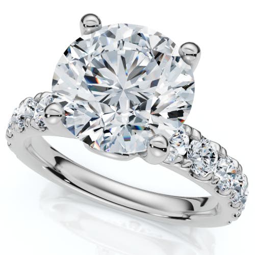 Bliss Diamond Certified 4ct Tw Diamond Pave Engagement Ring In Gold