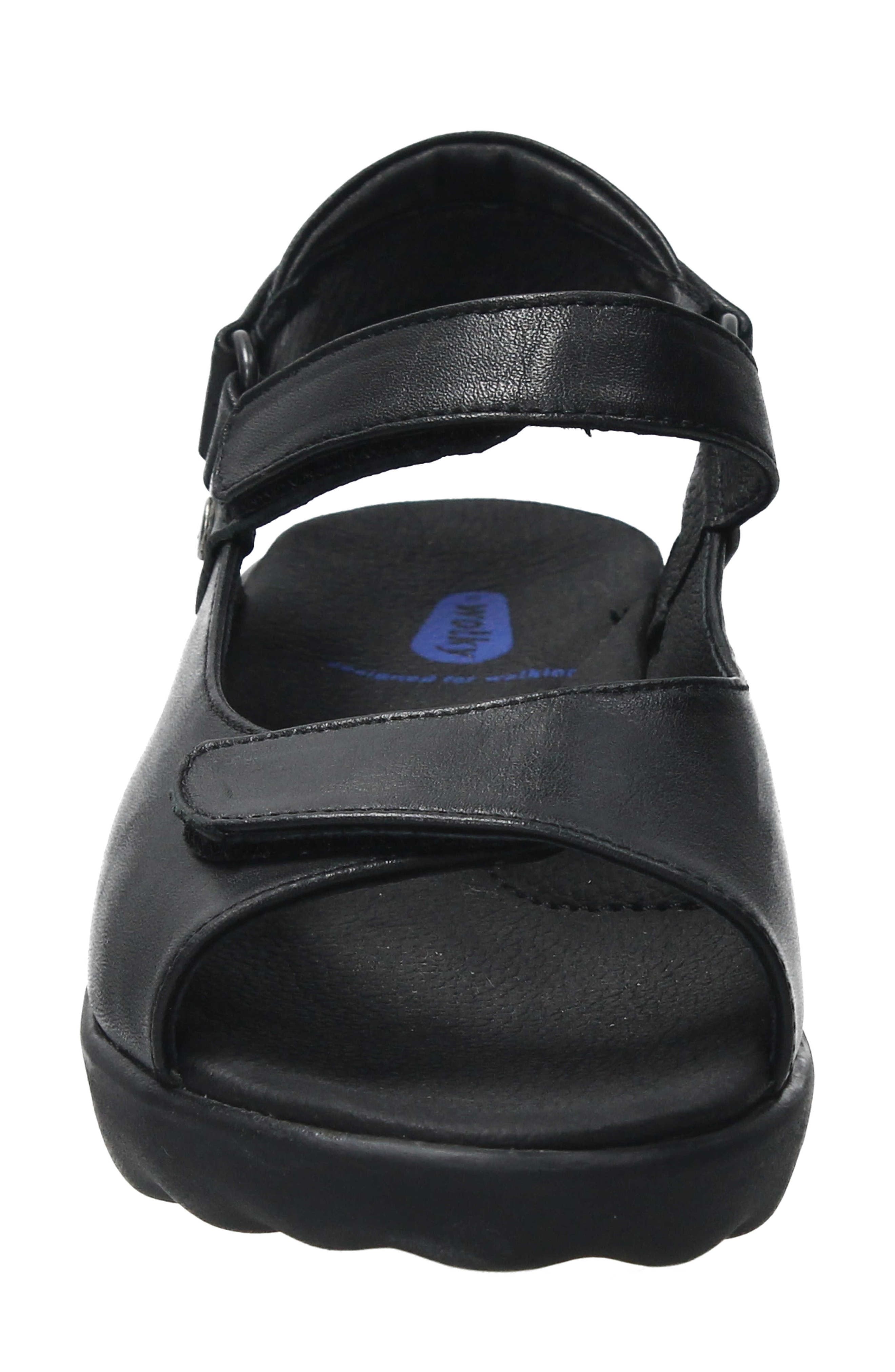 Wolky Pichu Quarter Strap Sandal, Alternate, color, Black