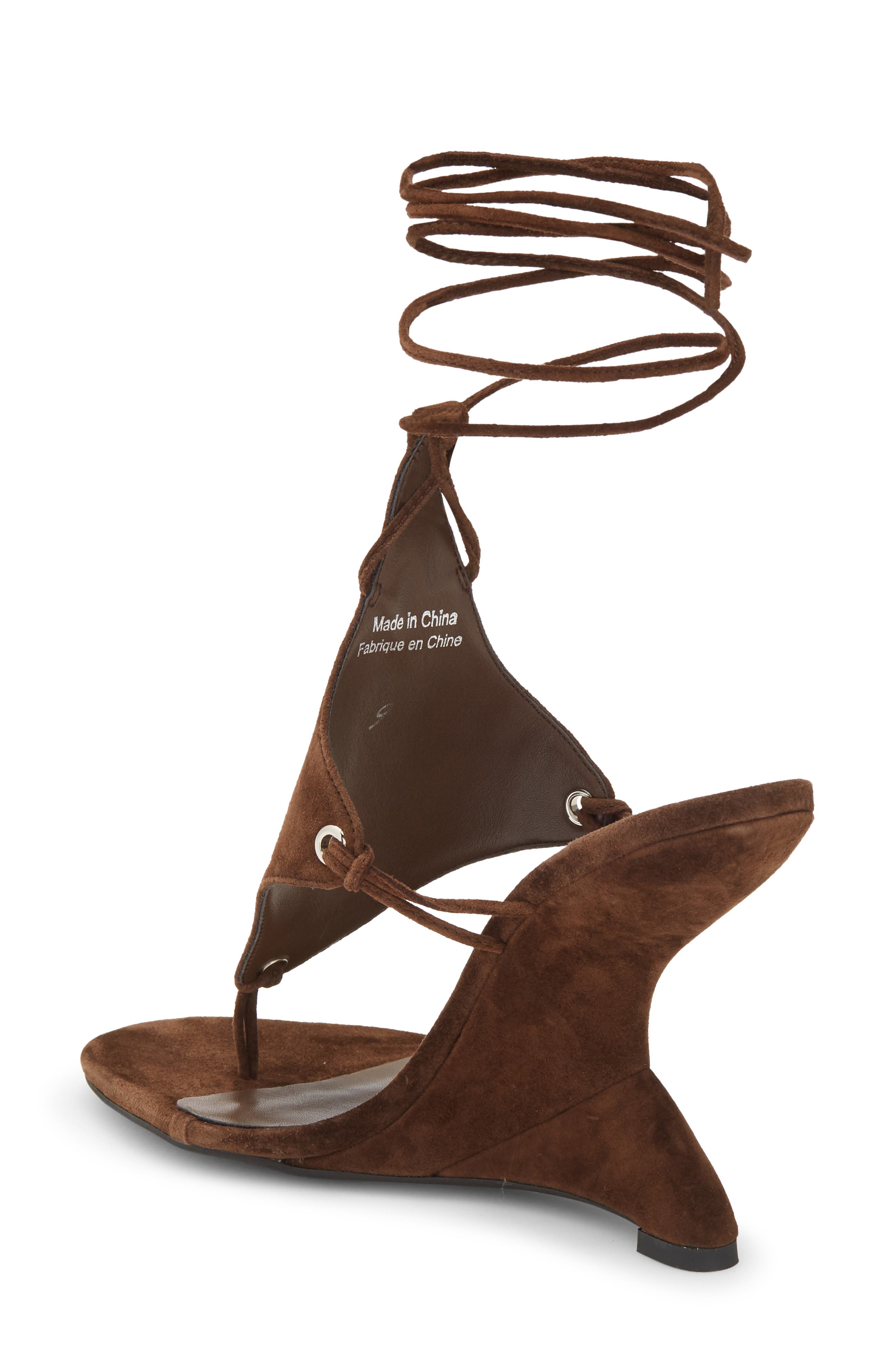 Pachouli Ankle Wrap Wedge Sandal - image 4