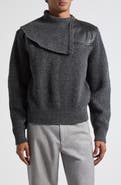Bottega Veneta Wool & Cashmere Sweater with Leather Yoke