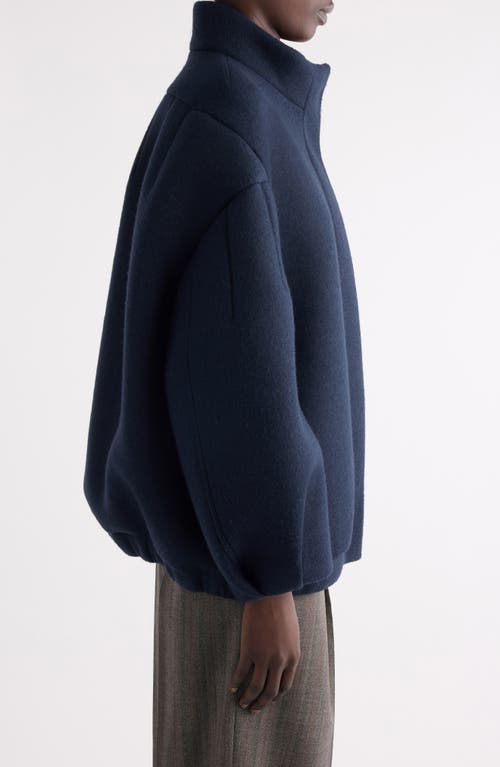 Dries Van Noten Women Voles Wool Blend Coat In Blue