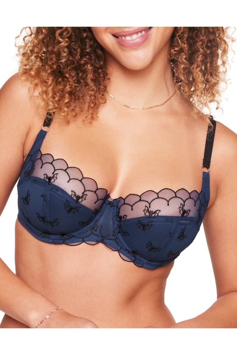 Bettie Contour Balconette Bra, Main, color, Dark blue