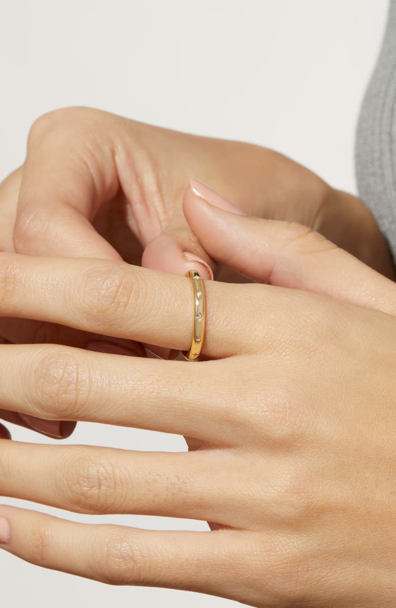 Ana Luisa Celestial Band Ring - Capella, Alternate, color, Gold