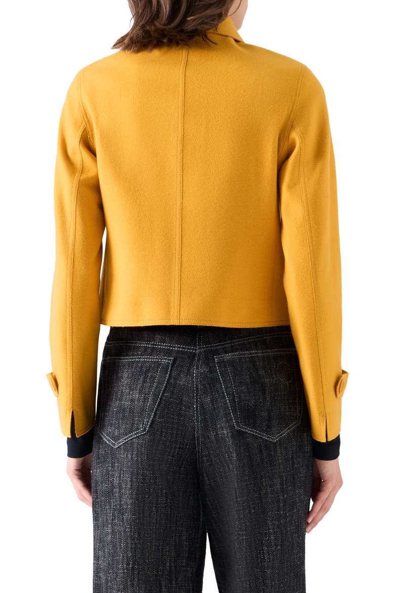 Wool Blend Boxy Jacket, Alternate, color, SAFFRON