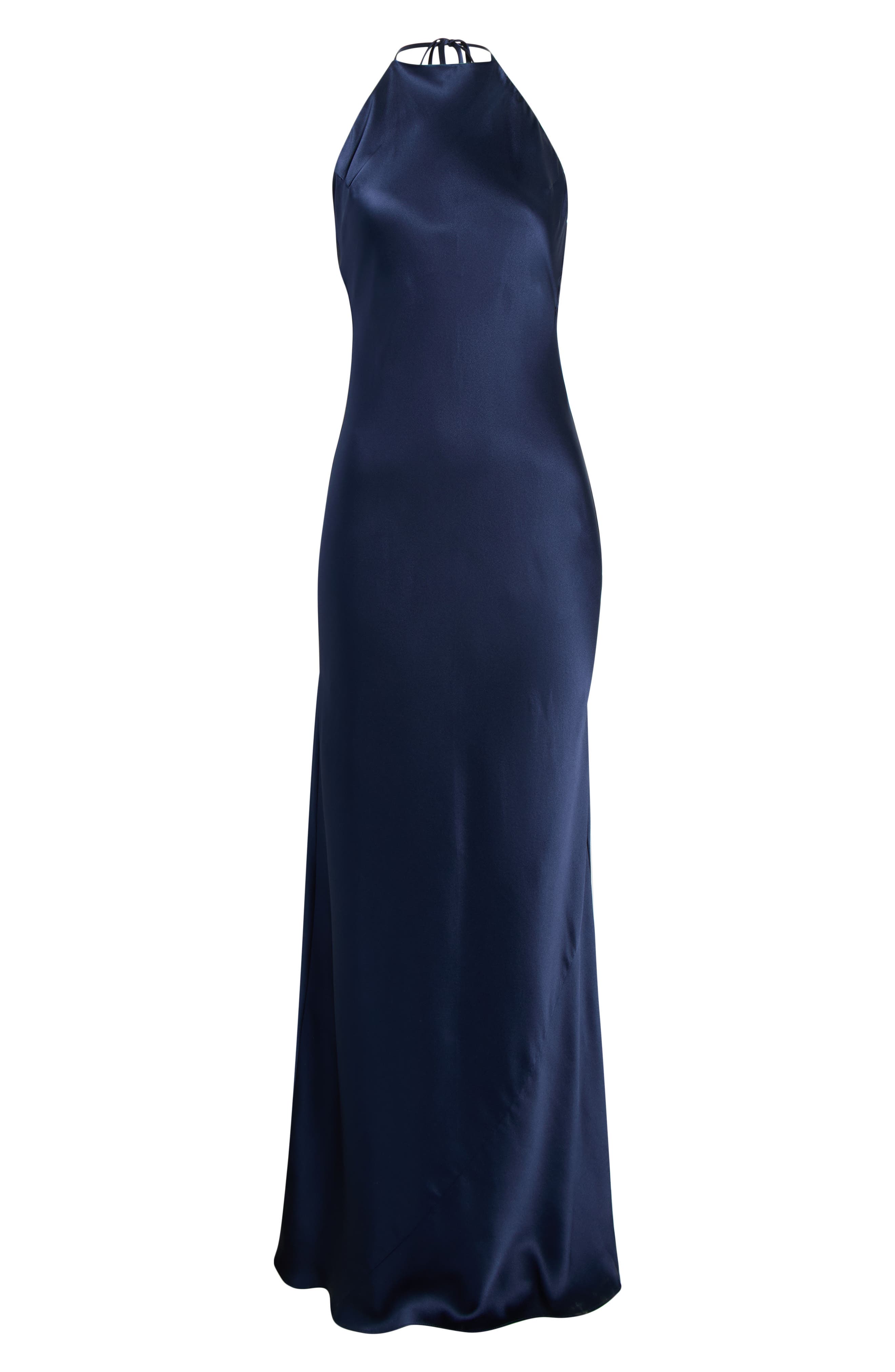 reformation jeany halter silk column maxi dress Reformation Jeany Silk Halter Neck Column Maxi Dress Turmeric NEW with tags
