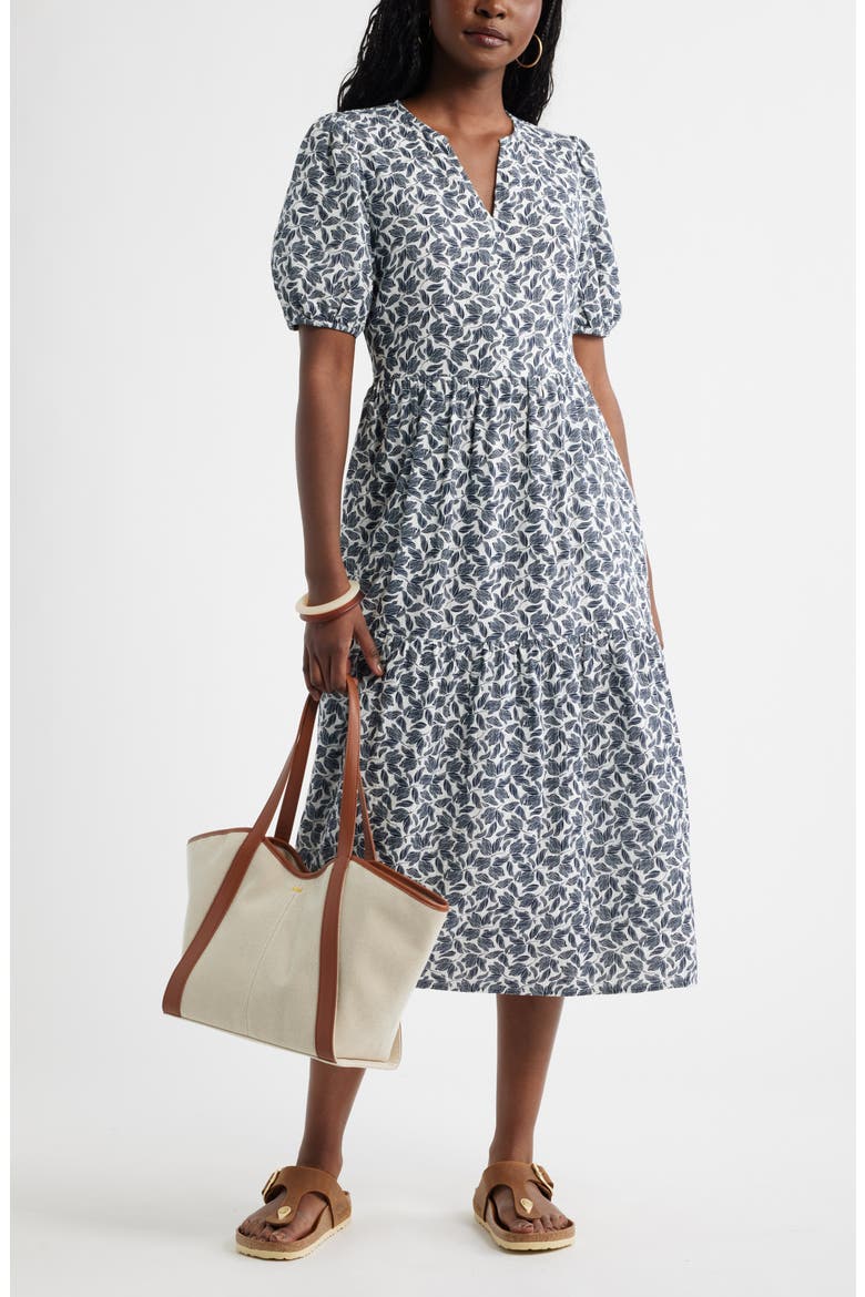 tiered gauze midi dress 100% Organic Cotton Gauze Tiered Maxi Dress in Khaki Gingham