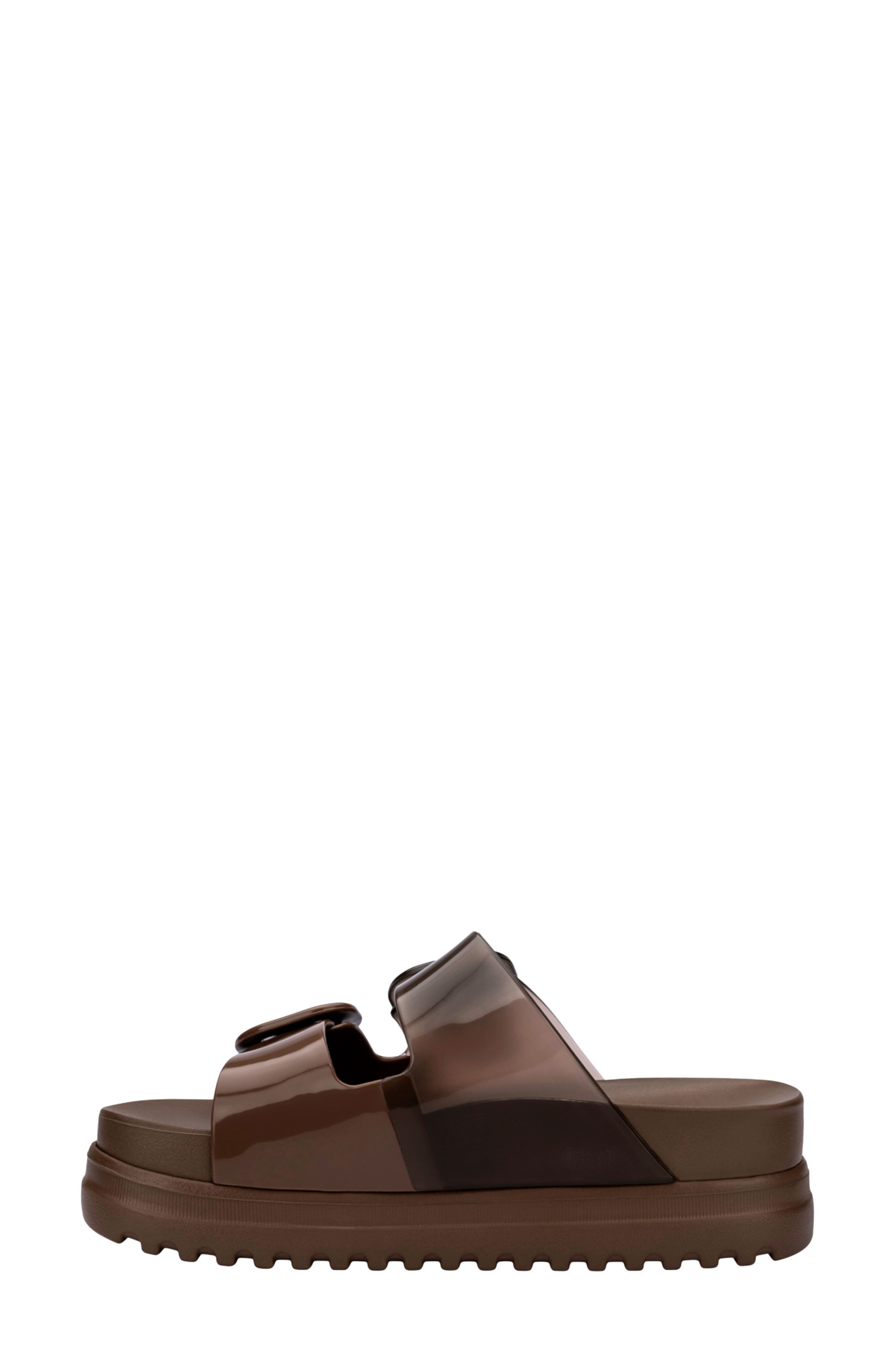 Cozy Platform Sandal, Alternate, color, BROWN
