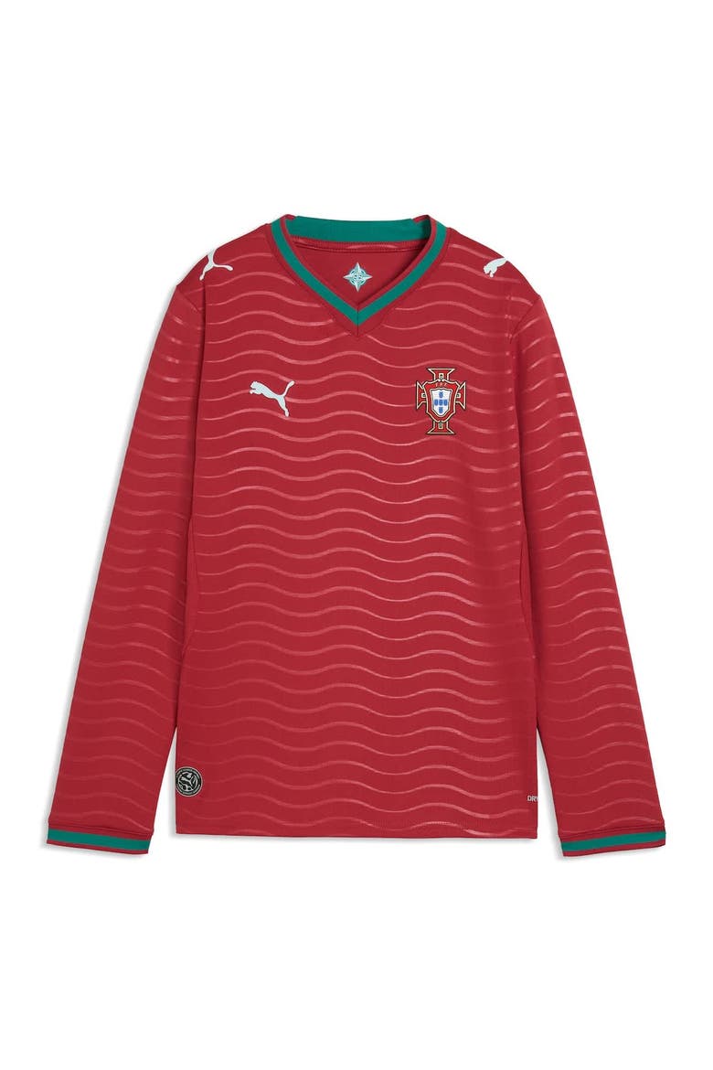 Youth Puma Red Portugal National Team 2026 Home Replica Long Sleeve Jersey, Alternate, color, Red
