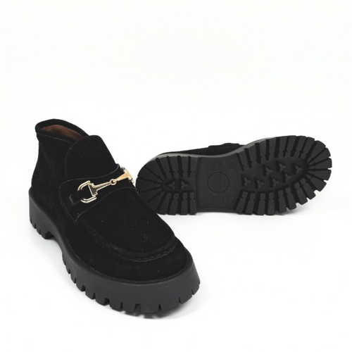 Amie Rafa Dario Horsebit Suede Boots In Brown