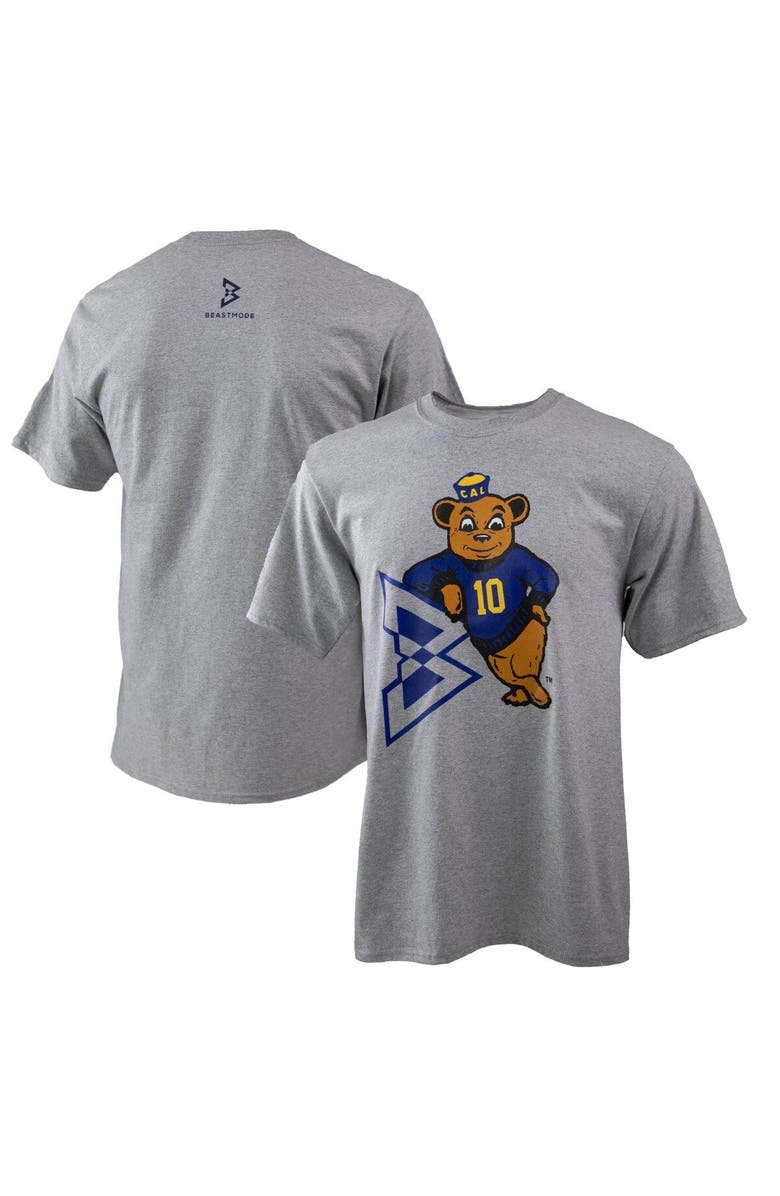 Beast Mode Men's Beast Mode Heather Gray Cal Bears Co-Branded Logo T-Shirt, Main, color,