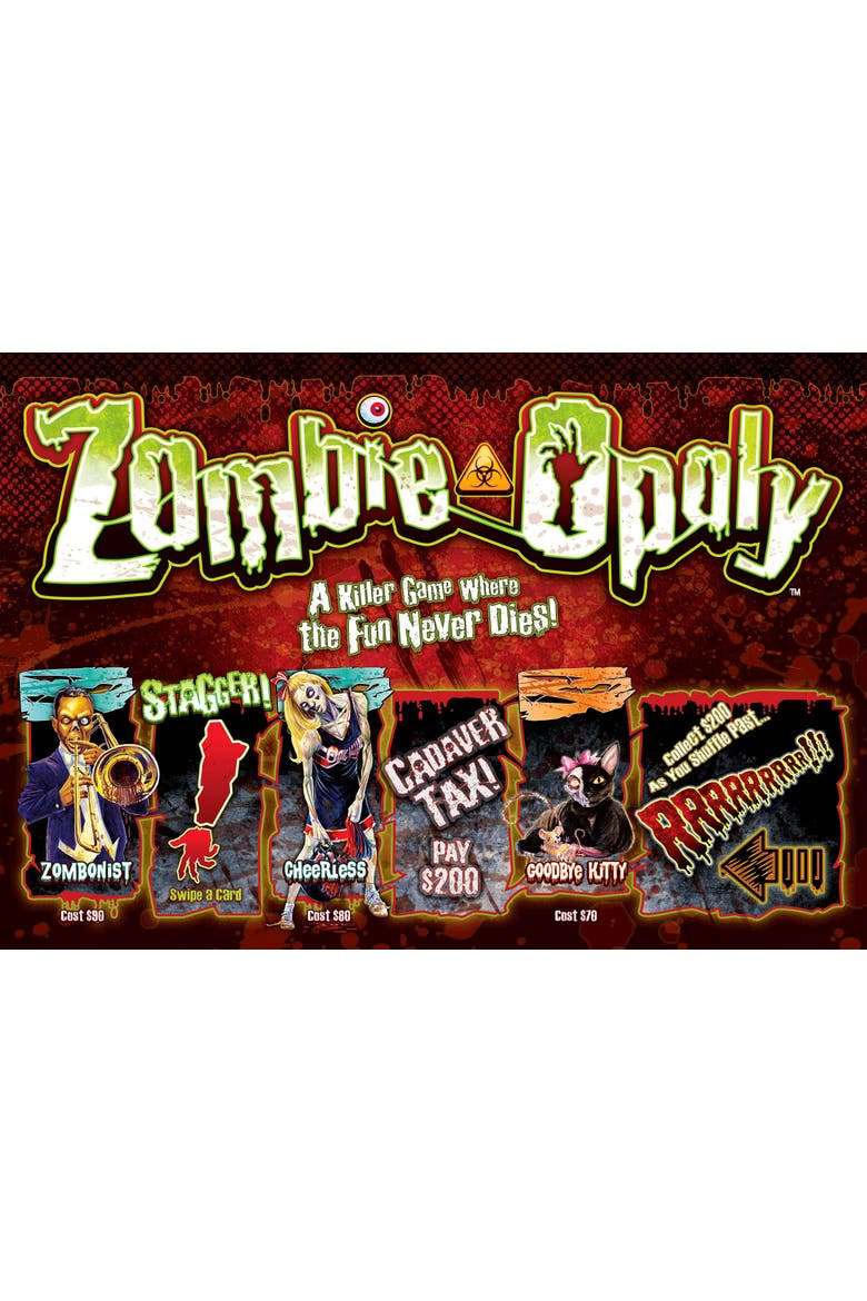 Zombieopoly Monopoly Board Game, Alternate, color, Multicolored